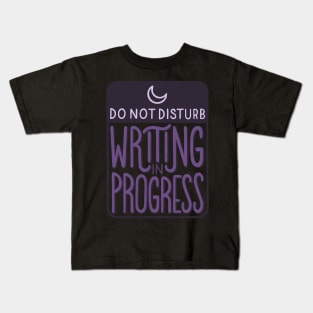 Writing in Progress Kids T-Shirt